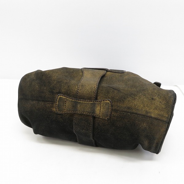 実際に弊社で買取させて頂いたJIMMY CHOO/ジミーチュウ ブラック/ゴールド ショルダーバッグの画像 2枚目