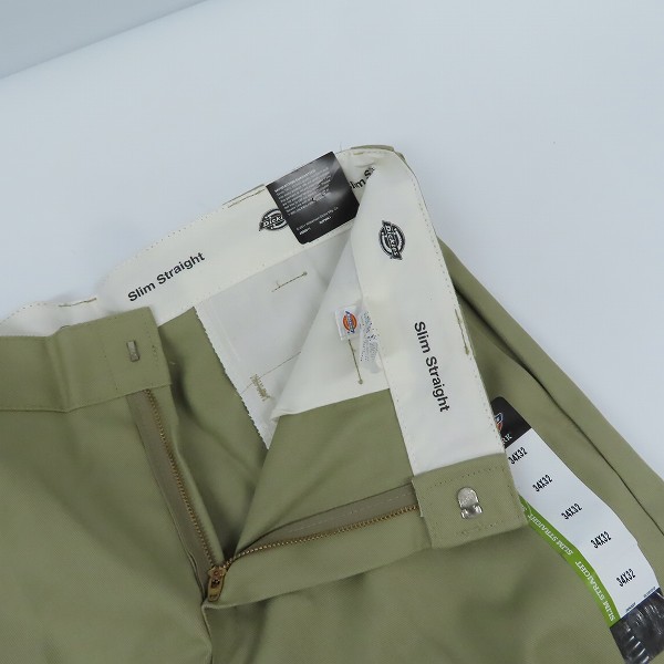 実際に弊社で買取させて頂いた(1)【未使用】Dickies/ディッキーズ ワークパンツ/チノパン カーキ/34の画像 4枚目