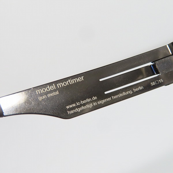 実際に弊社で買取させて頂いたic! berlin/アイシーベルリン mortimer(モーティマ) サングラスフレーム/アイウェアの画像 7枚目