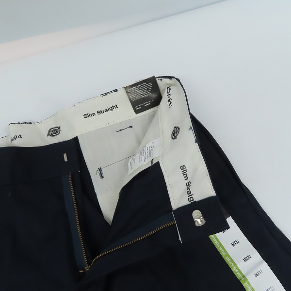 実際に弊社で買取させて頂いた【未使用】Dickies/ディッキーズ ワークパンツ/チノパン ダークネイビー WP873DN/36の画像 4枚目