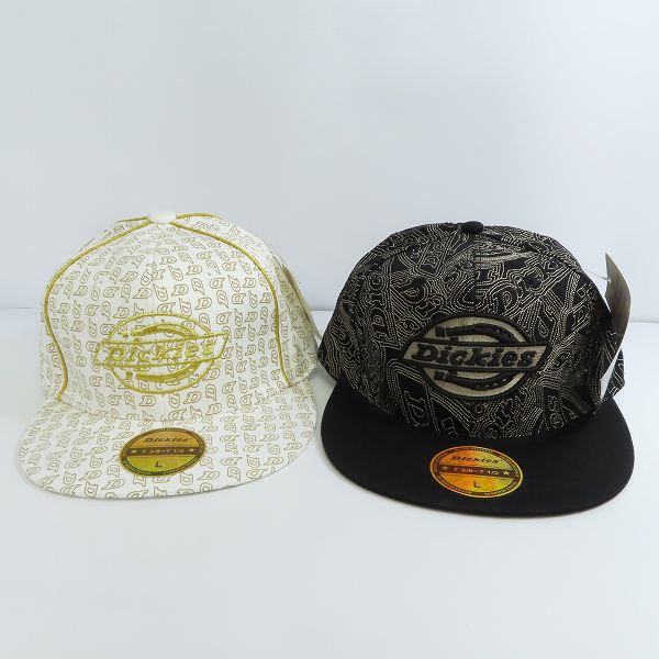 実際に弊社で買取させて頂いた(1)【未使用】Dickies/ディッキーズ キャップ ホワイト/ブラック L 2点セット