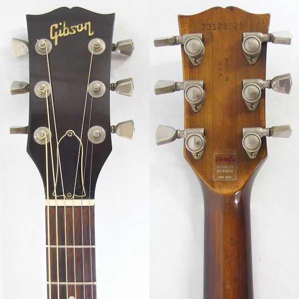 実際に弊社で買取させて頂いた★Gibson/ギブソン J-55 アコースティックギター/アコギ 1978年製 ビンテージ ハードケース付の画像 2枚目
