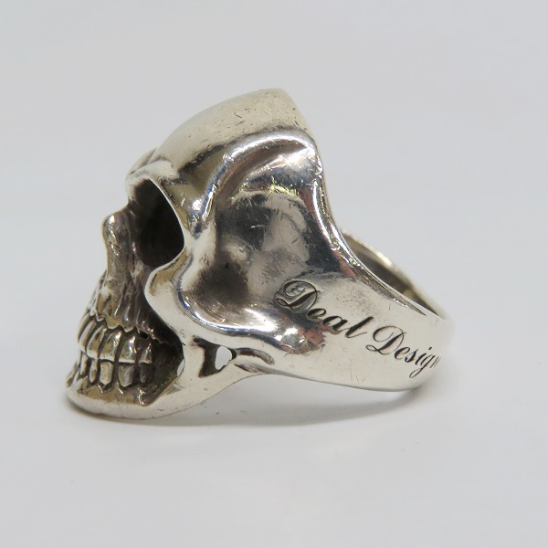 実際に弊社で買取させて頂いたDEAL DESIGN/ディールデザイン リアルフェイス スカルリング 18.5号の画像 2枚目