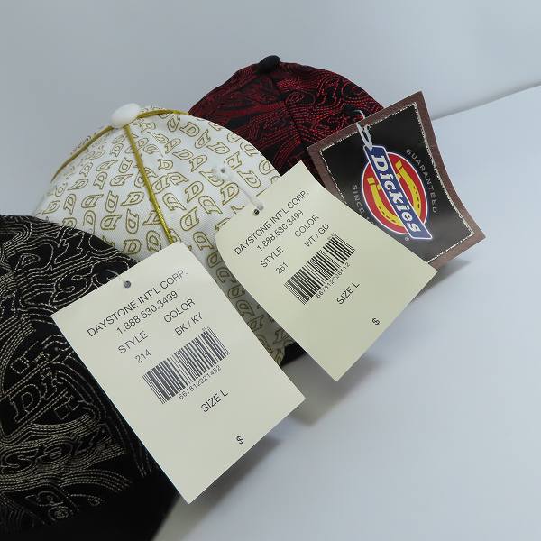 実際に弊社で買取させて頂いた(2)【未使用】Dickies/ディッキーズ キャップ/帽子/L 3点セットの画像 5枚目
