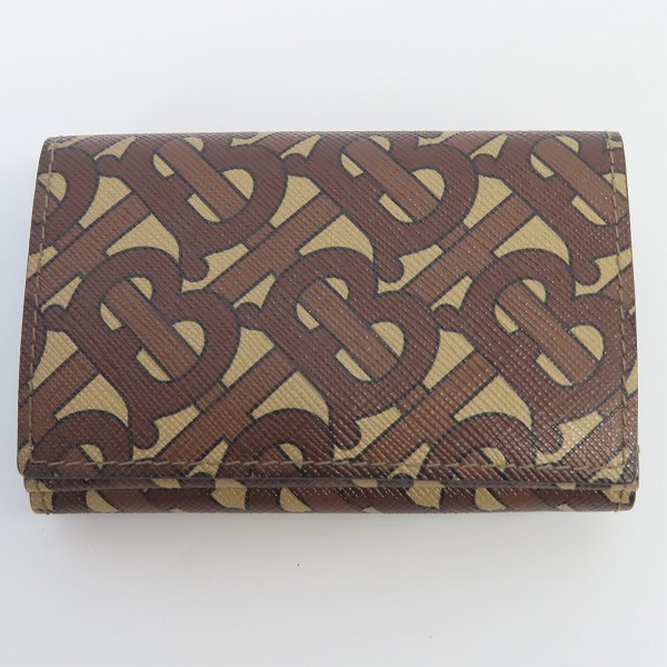 実際に弊社で買取させて頂いたBURBERRY/バーバリー LARK TB MONOGRAM E-CANVAS モノグラム 三つ折りミニ財布