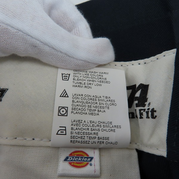 実際に弊社で買取させて頂いた【未使用】Dickies/ディッキーズ ワークパンツ/チノパン/ネイビー/ 30の画像 4枚目