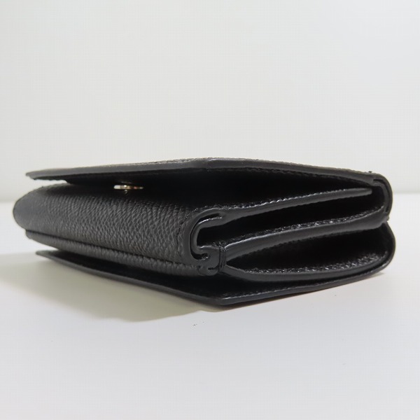 実際に弊社で買取させて頂いたBURBERRY/バーバリー 三つ折財布 ブラック 8017455の画像 2枚目