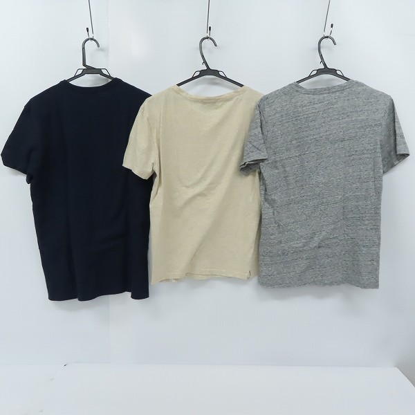 実際に弊社で買取させて頂いたMAISON KITSUNE/メゾンキツネ ポケットTシャツ/プリントTシャツ/クルーネック/S 3点セットの画像 1枚目