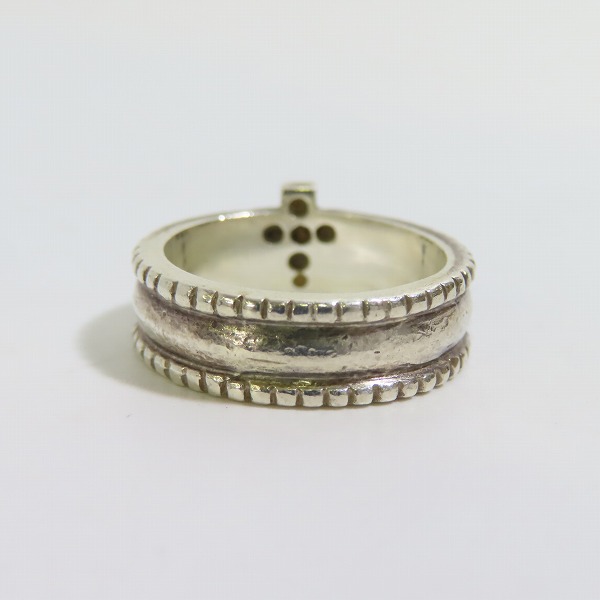 実際に弊社で買取させて頂いたLoree Rodkin/ローリーロドキン 6Pクリアストーン入り クロスリング/10号の画像 2枚目