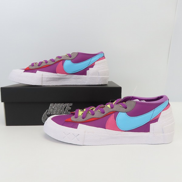 実際に弊社で買取させて頂いた【未使用】KAWS×SACAI×NIKE/カウズ×サカイ×ナイキ BLAZER LOW/ブレーザー ロー DM7901-500/27.5の画像 3枚目