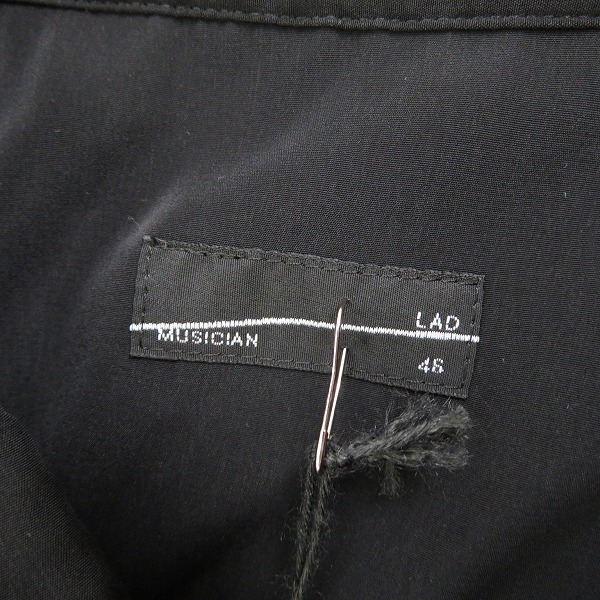 実際に弊社で買取させて頂いたLAD MUSICIAN/ラッドミュージシャン Long Shirt/ロングシャツ ブラック 2220-104/46の画像 2枚目