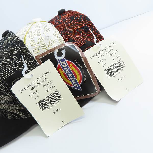 実際に弊社で買取させて頂いた(5)【未使用】Dickies/ディッキーズ キャップ/帽子/L 3点セットの画像 5枚目