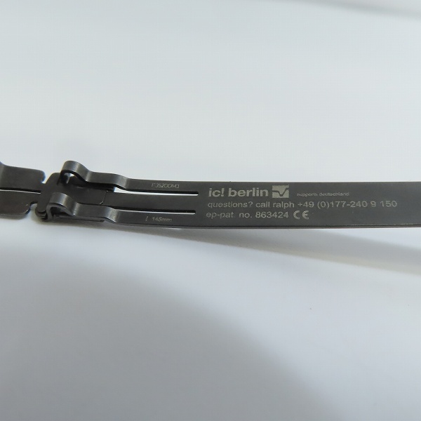 実際に弊社で買取させて頂いたic! berlin/アイシーベルリン 135 Seekorso メガネフレーム アイウェアの画像 5枚目