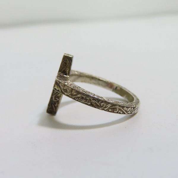 実際に弊社で買取させて頂いたLoree Rodkin/ローリーロドキン 10Pクリアストーン入り アラベスクデザイン クロスリング/9.5号の画像 1枚目