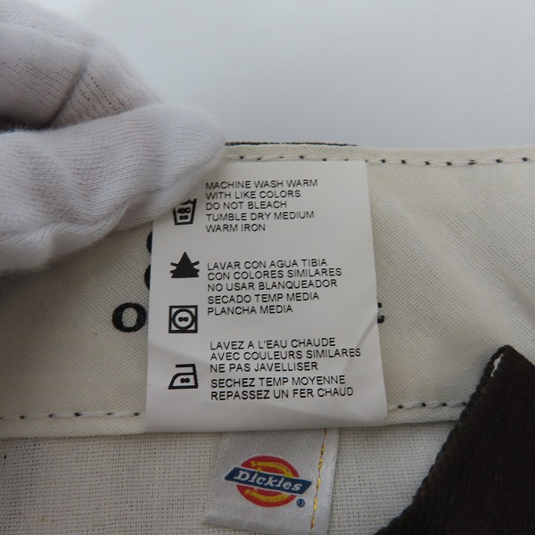 実際に弊社で買取させて頂いた【未使用】Dickies/ディッキーズ ワークパンツ/チノパン/ダークブラウン/ 31の画像 4枚目