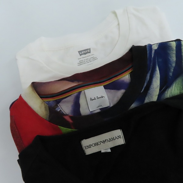 実際に弊社で買取させて頂いた【おまとめ品】ポールスミス/リーバイス/アルマーニエクスチェンジ他 Tシャツ/半袖/長袖シャツの画像 1枚目