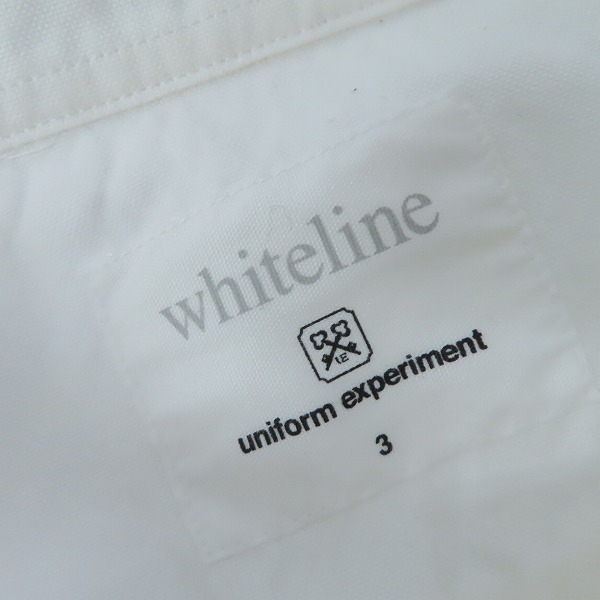 実際に弊社で買取させて頂いた【未使用】uniform experiment/ユニフォーム エクスペリメント サイド切替 ボタン 長袖シャツ UE-140014/3の画像 2枚目