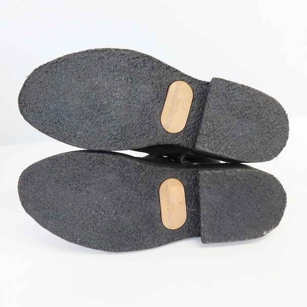 実際に弊社で買取させて頂いたCoSTUME NATIONAL HOMME/コスチュームナショナルオム サイドジップ 内ボア スエードレザー ショートブーツ/7の画像 2枚目