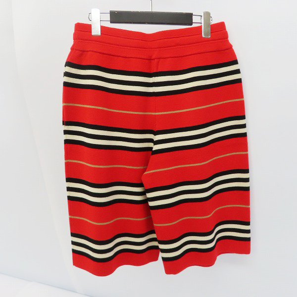 実際に弊社で買取させて頂いたBURBERRY/バーバリー ニットショーツ ハーフパンツ レッド/Sの画像 1枚目