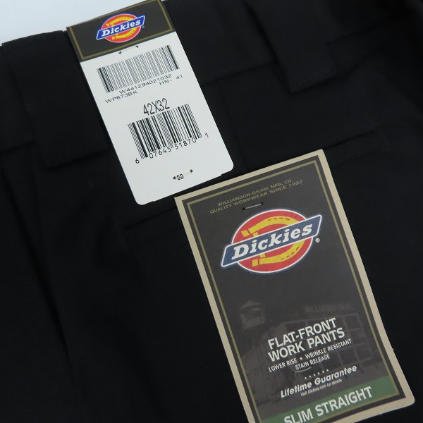 実際に弊社で買取させて頂いた(2)【未使用】Dickies/ディッキーズ ワークパンツ/チノパン ブラック WP873BK/42の画像 9枚目