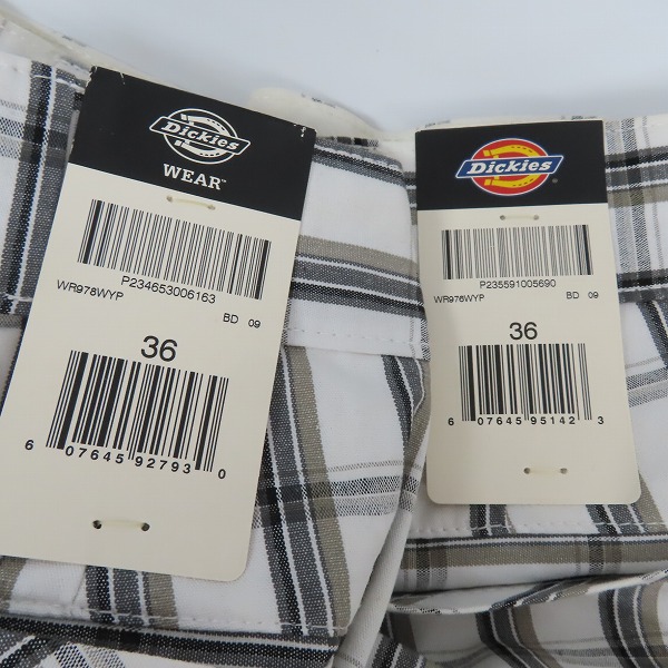 実際に弊社で買取させて頂いたDickies/ディッキーズ MULTI USE POCKET SHORTS/マルチユーズ ポケット ショーツ/チェック柄 ハーフパンツ/36/2点セットの画像 3枚目