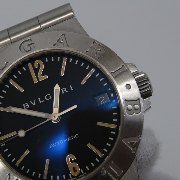 実際に弊社で買取させて頂いたBVLGARI/ブルガリ ディアゴノ スポーツ デイト AUTOMATIC/オートマチック/自動巻き 腕時計/ウォッチ LCV35S の画像 4枚目