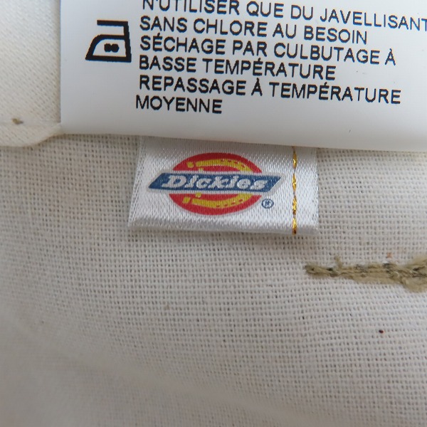 実際に弊社で買取させて頂いた【未使用】Dickies/ディッキーズ ワークパンツ/チノパン /カーキ/32の画像 2枚目