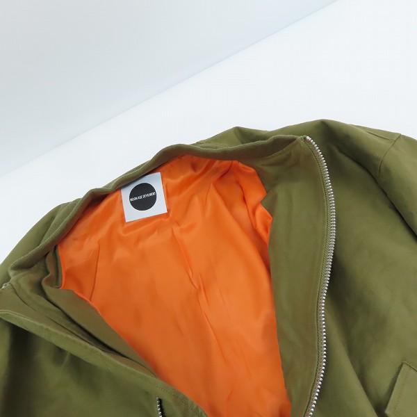 実際に弊社で買取させて頂いた【未使用】Moonage Devilment/ムーンエイジデビルメント OW MA-1 FLIGHT JACKET/フライトジャケット MJK-0220/46の画像 4枚目