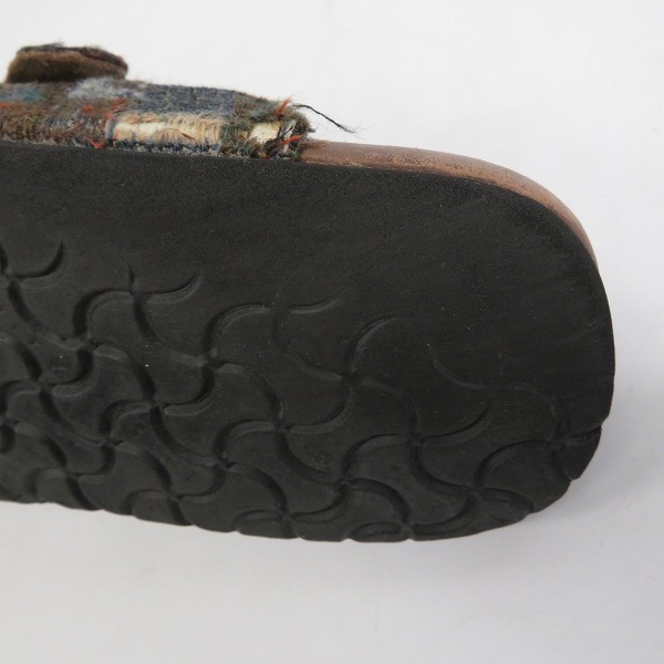 実際に弊社で買取させて頂いたTATAMI×White Mountaineering/タタミ×ホワイトマウンテニアニング コラボ ピリツァ ネイティブ柄 サンダル/43の画像 7枚目