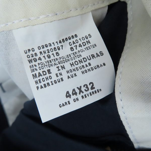 実際に弊社で買取させて頂いた(1)【未使用】Dickies/ディッキーズ ワークパンツ/チノパン ダークネイビー 874DN/44の画像 3枚目