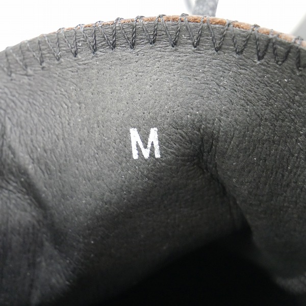 実際に弊社で買取させて頂いたISAMUKATAYAMA BACKLASH/バックラッシュ ロイヤルフラッシュ別注 レザー ハイカットスニーカー RF-S01/Mの画像 5枚目