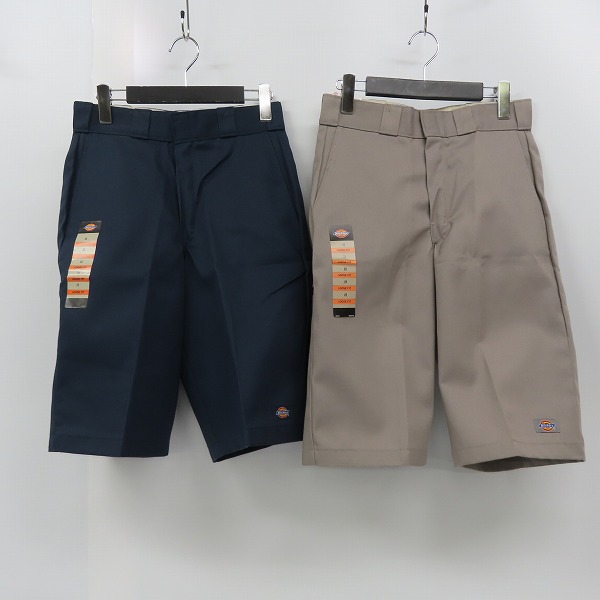 実際に弊社で買取させて頂いた【未使用】Dickies/ディッキーズ MULTI-POCKET WORK SHORTS/マルチポケット ワーク ショーツ ネイビー系 グレー系/2点セット