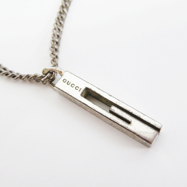 GUCCI 55センチ　刻印喜平チェーンネックレス　925silver 極美品 GUCCI 55センチ 刻印喜平チェーンネックレス 925silver 極美品