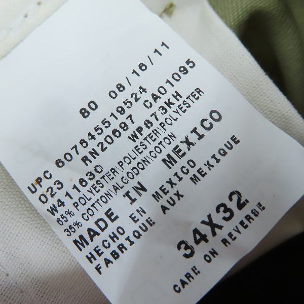 実際に弊社で買取させて頂いた(1)【未使用】Dickies/ディッキーズ ワークパンツ/チノパン カーキ/34の画像 3枚目