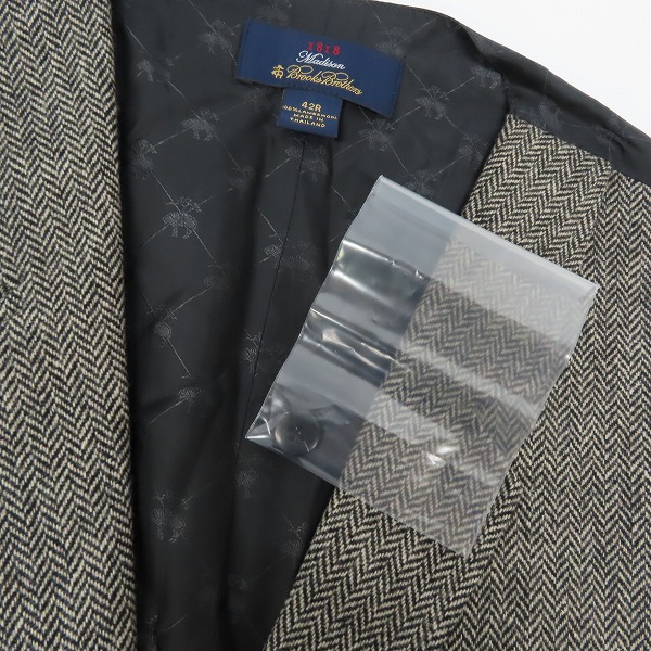 実際に弊社で買取させて頂いた【未使用含む】Brooks Brothers/ブルックスブラザーズ ウールジレ/ベスト 42S/42R 3点セットの画像 5枚目