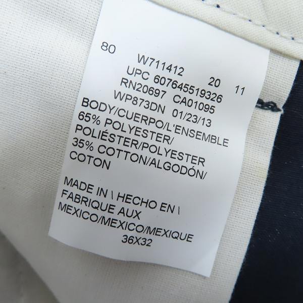 実際に弊社で買取させて頂いた【未使用】Dickies/ディッキーズ ワークパンツ/チノパン ダークネイビー WP873DN/36の画像 3枚目