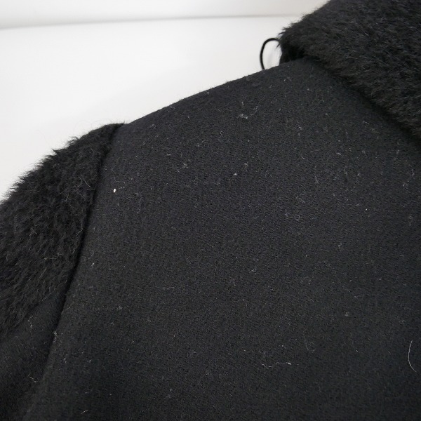 実際に弊社で買取させて頂いたPaul Smith BLACK/ポールスミス ブラック  アルパカ/羊毛 コート 牛革バックル /40の画像 8枚目