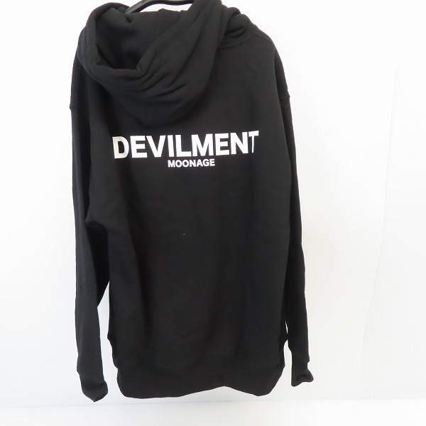 実際に弊社で買取させて頂いたMoonage Devilment/ムーンエイジデビルメント バックロゴプリント プルオーバーパーカー MCS-0630/46の画像 1枚目