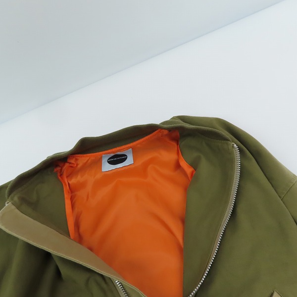 実際に弊社で買取させて頂いた【未使用】Moonage Devilment/ムーンエイジデビルメント OW MA-1 FLIGHT JACKET/フライトジャケット MJK-0220/44の画像 4枚目