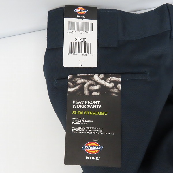 実際に弊社で買取させて頂いた(3)【未使用】Dickies/ディッキーズ ワークパンツ/チノパン ネイビー 29の画像 9枚目
