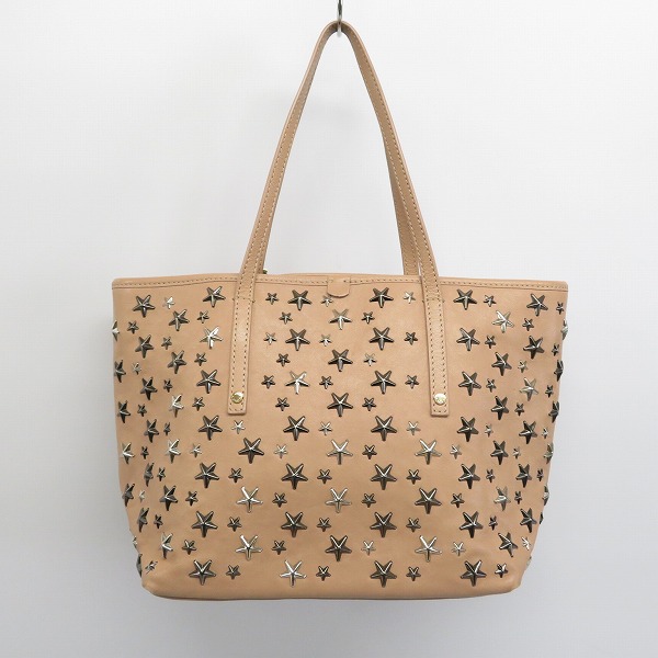 実際に弊社で買取させて頂いたJIMMY CHOO/ジミーチュウ スタースタッズ/星 ハンドバッグの画像 1枚目