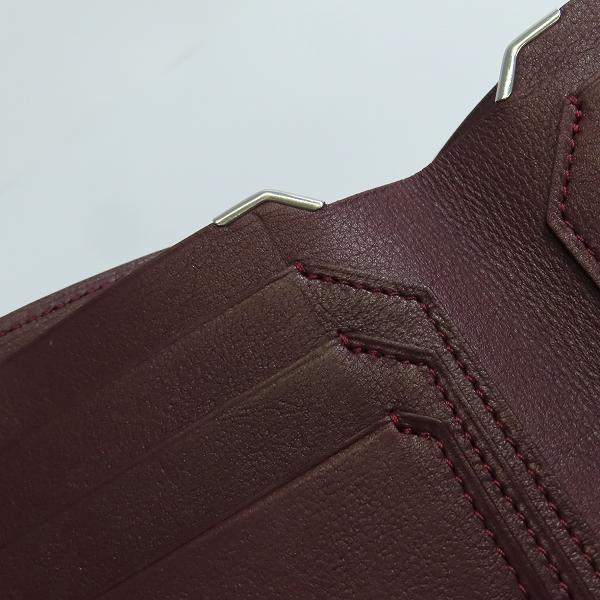 実際に弊社で買取させて頂いた【ギャラ付き】CARTIER/カルティエ カボション レザー二つ折り財布 L3000575の画像 7枚目