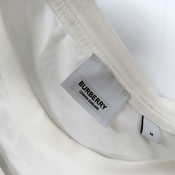 実際に弊社で買取させて頂いたBURBERRY/バーバリー 22SS LETCHFORD ロゴプリントオーバーサイズクルーネックTシャツ 8026017/Mの画像 5枚目