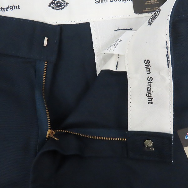 実際に弊社で買取させて頂いた【未使用】Dickies/ディッキーズ ワークパンツ/チノパン ネイビー 38の画像 4枚目