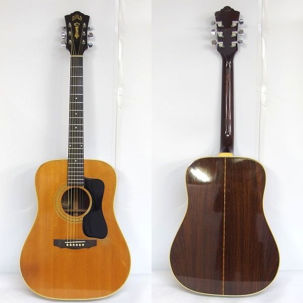 実際に弊社で買取させて頂いた★Guild/ギルド D-50 NT/D50-N.T アコースティックギター/アコギ 1977年製 ビンテージ ハードケース付の画像 1枚目