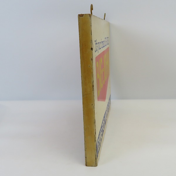 実際に弊社で買取させて頂いたBIG JOHN/ビッグジョン ヴィンテージ/木製  看板/バナーの画像 3枚目