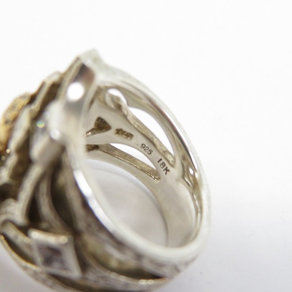 実際に弊社で買取させて頂いたLOREE RODKIN/ローリーロドキン×土屋アンナ SKULL RING スカルリング/11号の画像 6枚目