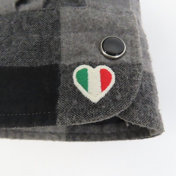 実際に弊社で買取させて頂いたHYDROGEN/ハイドロゲン チェック柄長袖シャツ/Lの画像 6枚目