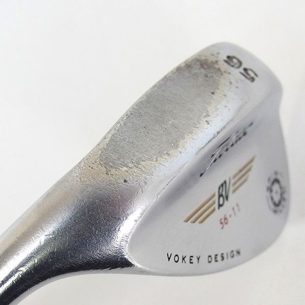 実際に弊社で買取させて頂いたTitleist/タイトリスト BV/ボーケイデザイン SPIN MILLED ウェッジ レフティ/左 52°/08,56°/11, 2本セット FLEX：Sの画像 4枚目