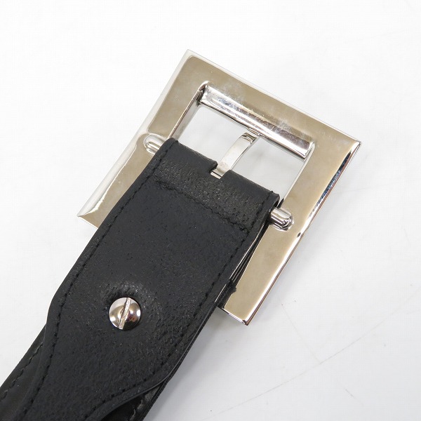 実際に弊社で買取させて頂いたBVLGARI/ブルガリ ロゴバックル レザー ベルト 105/42の画像 2枚目